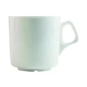 Image of Cafe Mug 300ml10.5oz White Pack of 24 0305099 AU98182