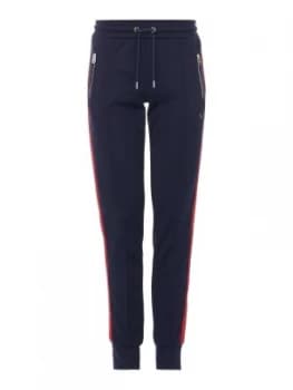 Image of Mens True Religion Retro Side Stripe Joggers Blue