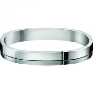 Image of Mens Calvin Klein Stainless Steel Large Constructed Bangle