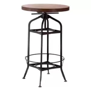 Image of Premier Housewares New Foundry Bar Table - Walnut