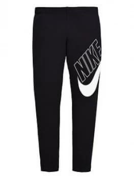 Image of Nike Girls Nsw Favorites Gx Leggings - Black/White