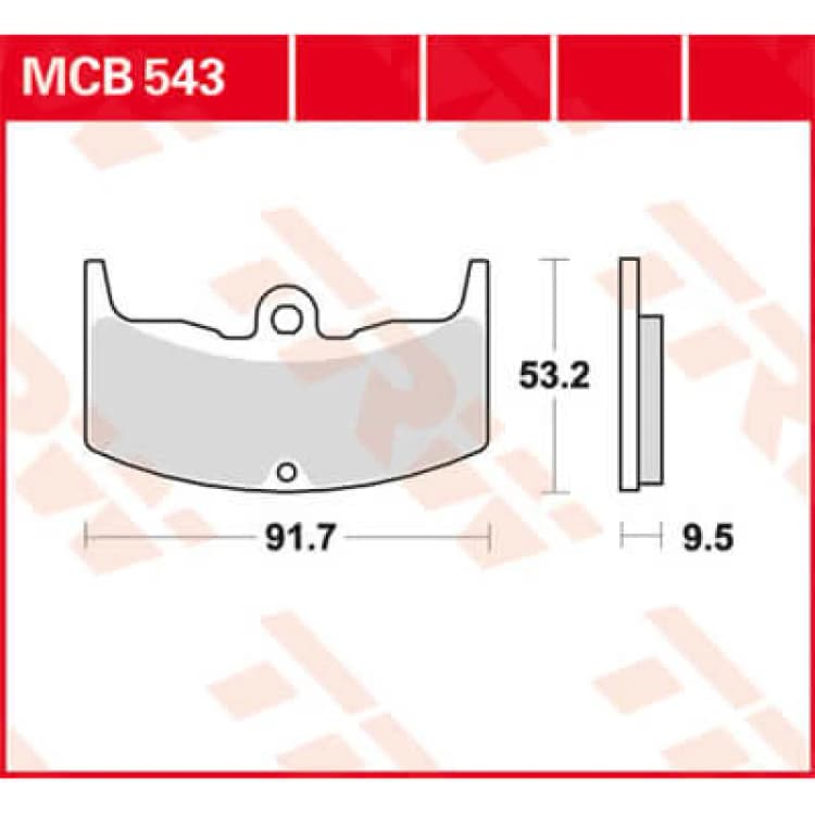 Image of TRW Lucas Brake pad MCB543