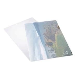 Image of Rapesco Eco Cut Flush Folders A4 Clear Pack of 100 1105