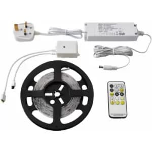 Image of 5m CCT LED Tape Kit & 24W LED Driver - Remote Control Flexible Cabinet Lighting