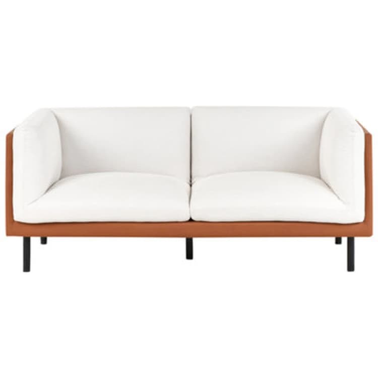 Image of Beliani Sofa 2 Seater Vorgod Fabric Off-White