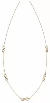 Image of Elements Gold GN339 9k Yellow Gold Infinity Necklace 42.5 Jewellery