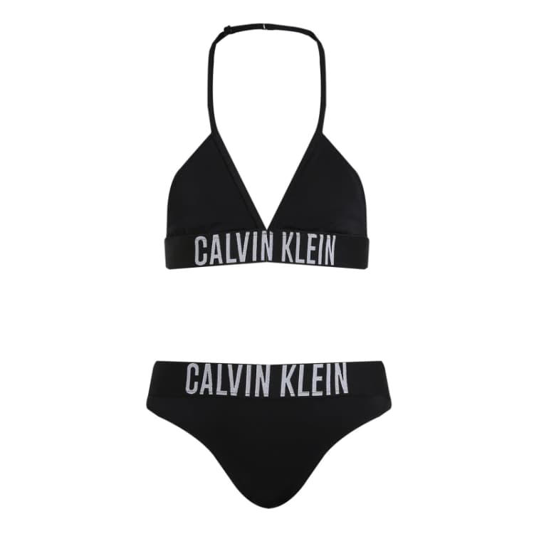 Image of Calvin Klein Jeans Kids Triangle Bikini Set CK Black BEH female 8Y