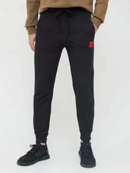Image of Hugo Boss Doak 212 Red Patch Logo Dark Blue Joggers
