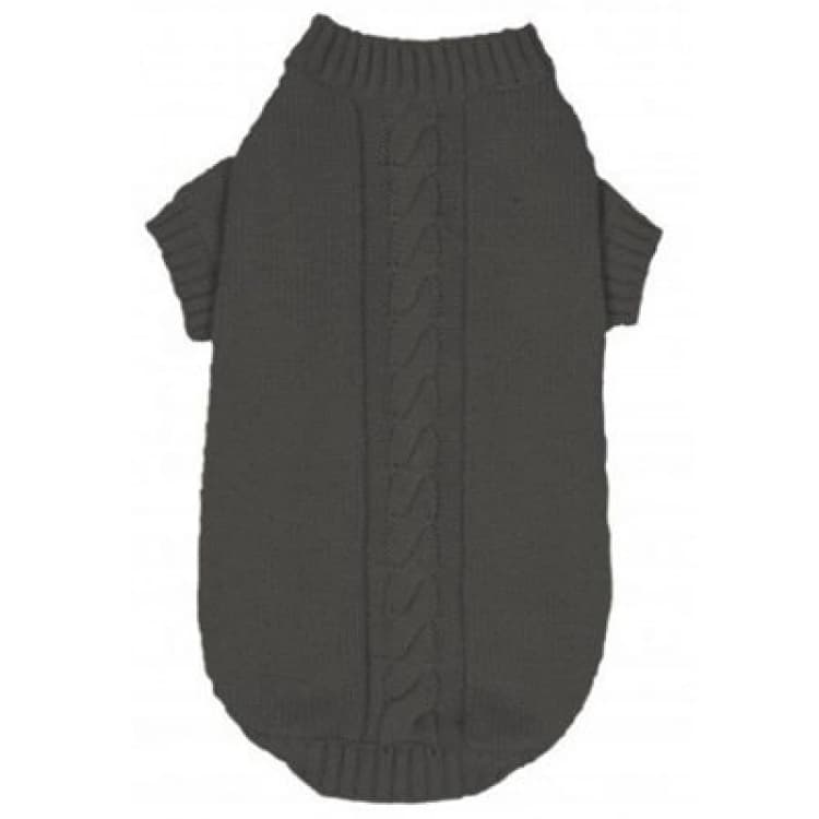 Image of Banbury Co Knitted Dog Jumper Grey Med