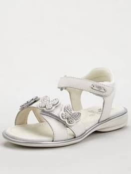 Image of Lelli Kelly Girls Agata Butterfly Sandal - White, Size 12 Younger