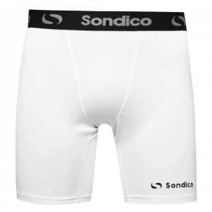 Image of Sondico Core 6 Base Layer Shorts Mens - White