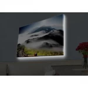 Image of 4570HDACT-080 Multicolor Decorative LED Lighted Canvas Painting
