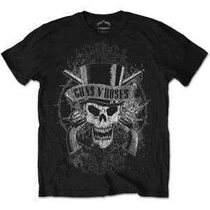 Image of Guns N' Roses - Faded Skull Unisex Small T-Shirt - Black