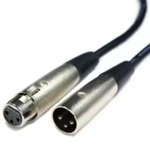 Image of 5x 3m 3 Pin XLR Male to Female Cable PRO Audio Microphone Speaker Mixer Lead