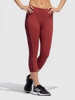 Image of Adidas Believe This 3 Stripe 34 Tight