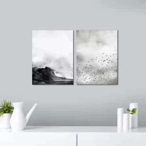 Image of 2P3040MDFCIZ-007 Multicolor Decorative MDF Painting (2 Pieces)