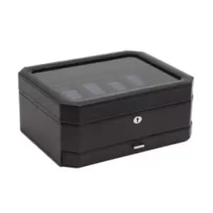 Image of Wolf 10 Piece Watch Box with Drawer - Black