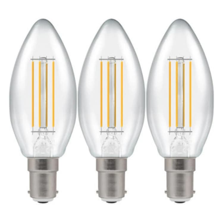 Image of Crompton Lamps LED Candle 6.5W B15 Filament Warm White Clear