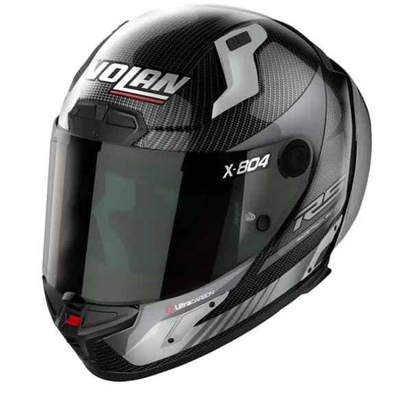 Image of Nolan X-804 RS Ultra Carbon Hot Lap 011 Carbon Grey Full Face Helmet Size S