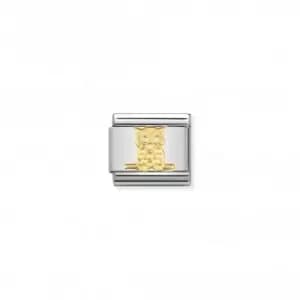 Image of Nomination Composable Classic Air Animals 18K Gold Owl Link 030114/06