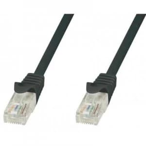 Image of Patch Cord RJ45 U/UTP CAT.6 Black - 1.5 M Full Copper