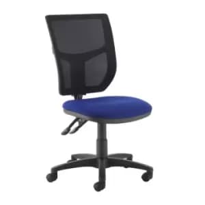 Image of Altino 2 lever high mesh back operators chair with no arms - blue