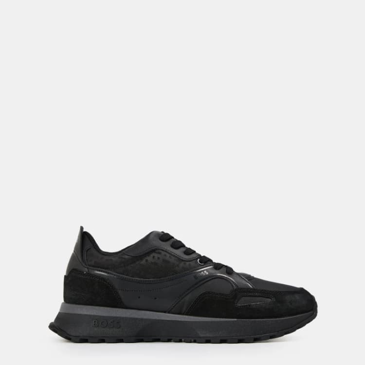 Image of Boss Mens Jonah Runners Low-Top Trainers Black male 8 (42)