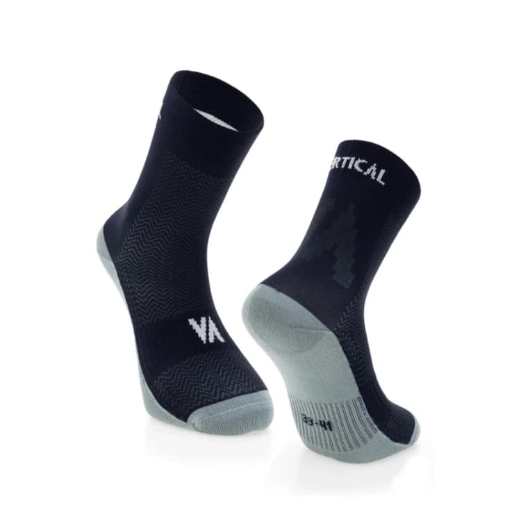 Image of High double-layer socks Vertical Bleu Unisex 36/38