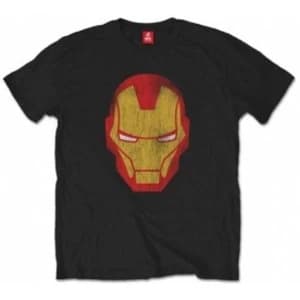 Image of Avengers Iron Man Distressed Blk TS: Small