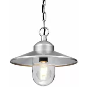 Image of Outdoor IP44 1 Bulb Chain Lantern 304 ss Silver LED E27 60W
