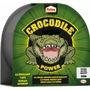Image of Pattex Crocodile Klebeband silber 30m