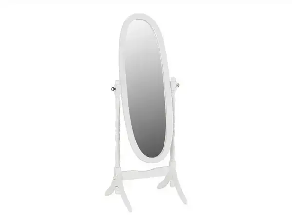 Image of Seconique Contessa White Wooden Cheval Mirror