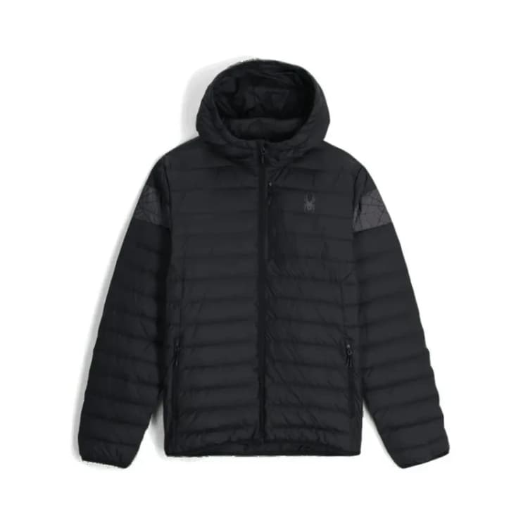 Image of Spyder's Zenith Hooded Puffer Noir Male S