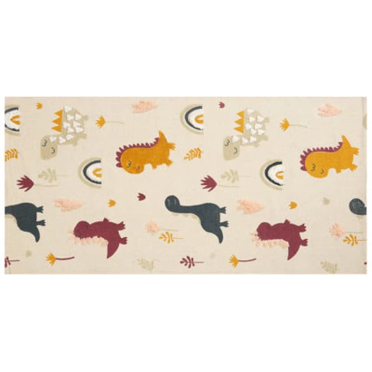 Image of Beliani Kids Rug Tiop Multicolour 80 X 150 Cm Cotton