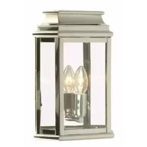 Image of Outdoor IP44 Wall Light Highly Polished Nickel LED E27 100W d02506