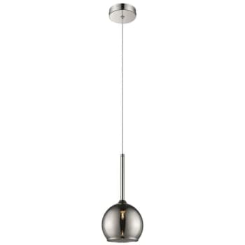 Image of Spring Lighting - 1 Light Dome Ceiling Pendant Chrome with Glass Shade, G9
