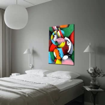 Image of 70100ABSC - 023 Multicolor Decorative Canvas Painting