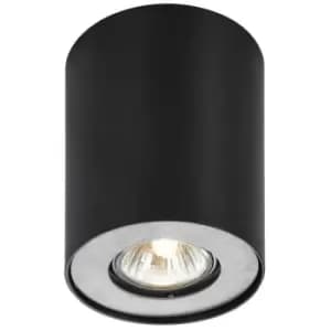 Image of Netlighting Modern Surface Mounted White 1 Light with Black Shade, GU10