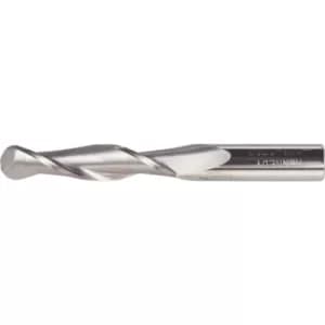 Image of 12.00MM Carbide Micrograin Plain Shank 2 Flute Long Series Ball Nosed Slot Drills