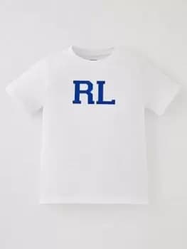 Image of Ralph Lauren Boys RL T-Shirt - White, Size 6-7 Years=S