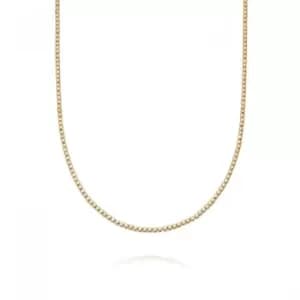 Image of Thin Beaded 18ct Gold Plated Necklace RN02_GP