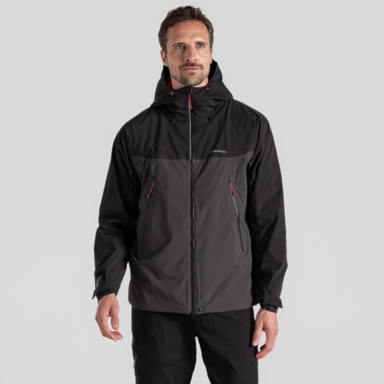 Image of Craghoppers Diggory' Hooded Waterproof Jacket Dark Grey