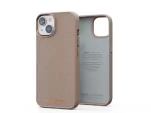 Image of Njord byELEMENTS Fabric Just Case for Apple iPhone 14, Pink Sand