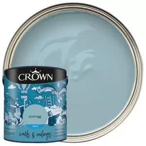 Image of Crown Matt Emulsion Paint - Duck Egg - 2.5L