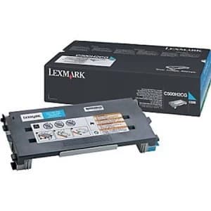 Image of Lexmark C500H2CG Cyan Laser Toner Ink Cartridge