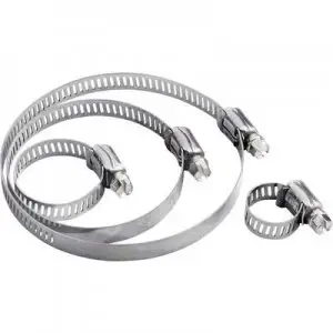 Image of Hose clamps Slotted hex head Silver 544907