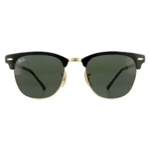 Image of Round Gold Top On Black Green Clubmaster Metal RB3716 Sunglasses