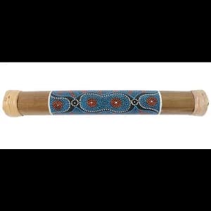 Image of Bamboo Rainstick with Pattern