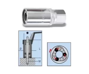Image of Beta Tools 1433 Roller Stud Extractor 1/2" Sq Dr M10 014330010