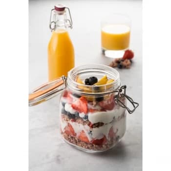 Image of Kilner Clip Top Jar - Square 1L